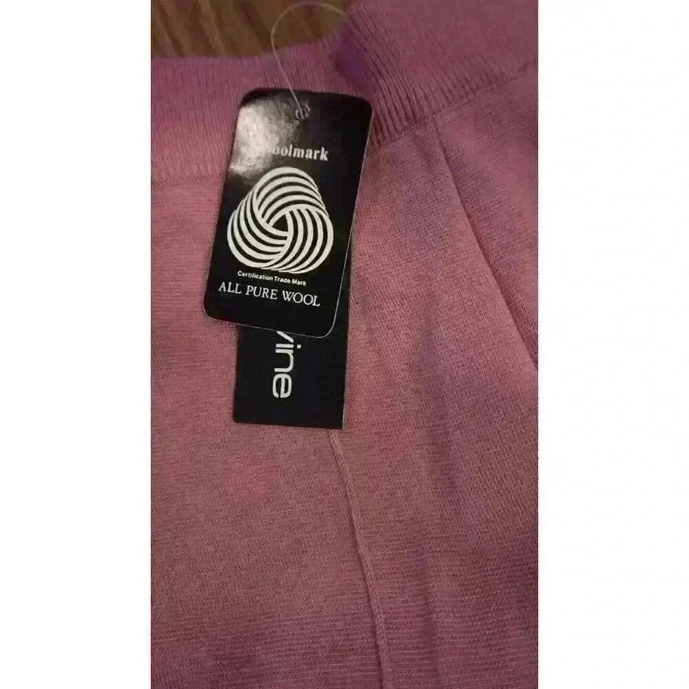 NWT Andrea Jovine All Pure Wool Pink Stirrup Pants, Size S - Picture 6 of 16